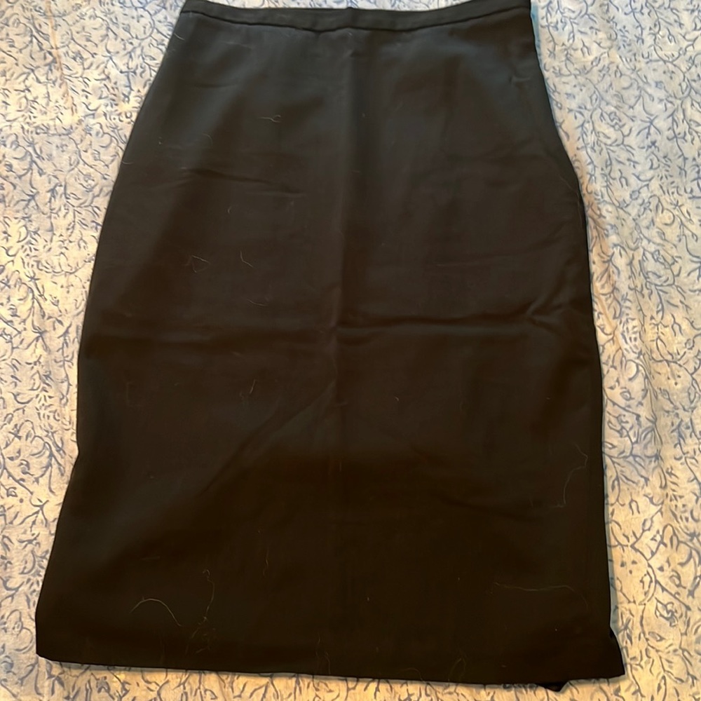 Lined, wool skirt